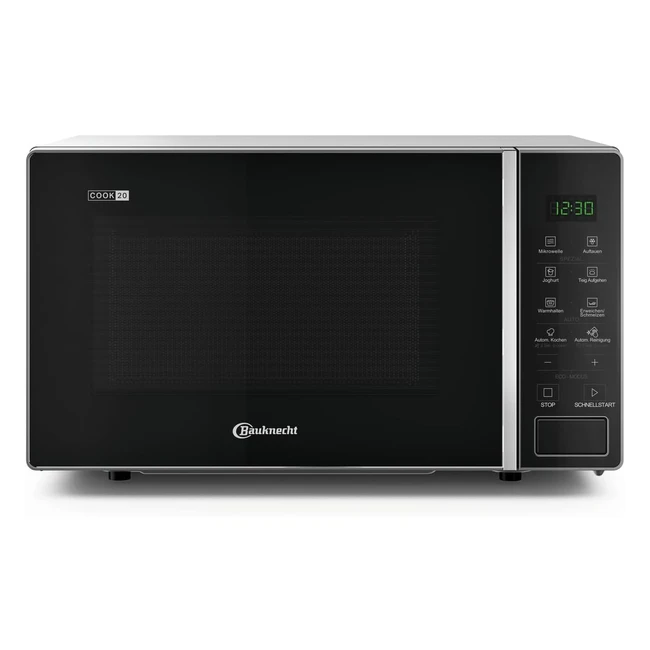 Mikrowelle MWK 201 B 20 L Kochkammer Automatische Programme Schmelzfunktion Kombigrill und Mikrowelle Schnellstartfunktion Aufwärmstufe Lassen Sie Teig aufgehen