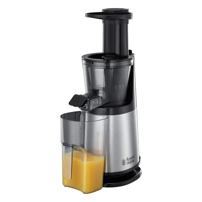 Russell Hobbs Slow Juicer Professional - Edelstahl - 3 Siebeinsätze - Obst Gemüse Kräuter - BPA-frei