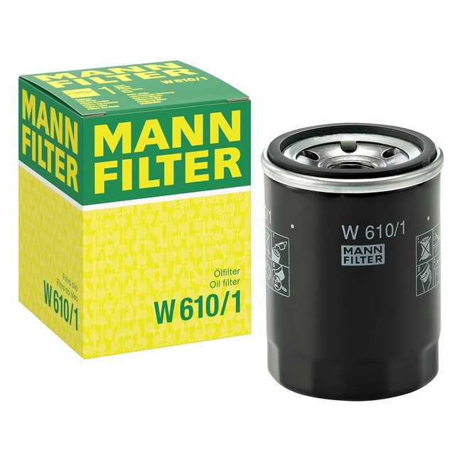 Mannfilter W 6101 Filtre Huile Premium - Qualité d'Origine - Haute Capacité de Filtration