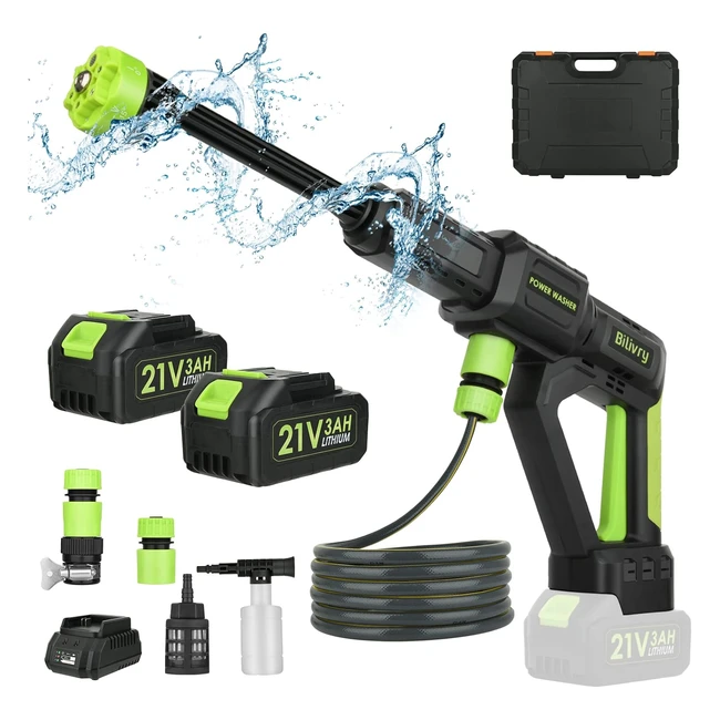 Cordless Power Washer Portable Pressure Washer 28 Bar406 PSI Battery Jet Washer