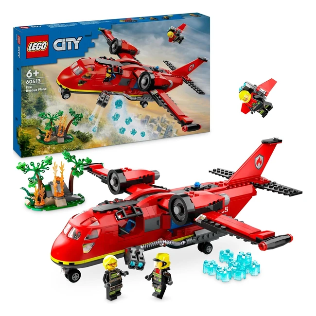 LEGO City Avión de Rescate de Bomberos 60413 - Juego de Construcción