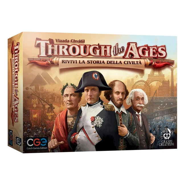 Giochi da tavolo multicolore CC041 - Cranio Creations - Esperienza unica di sviluppo di civiltà