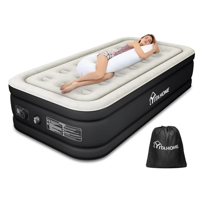 Colchón Hinchable Yitahome con Bomba Eléctrica Individual 191 x 99 x 46cm