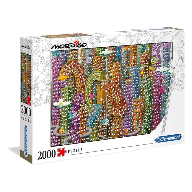 Puzzle Clementoni Mordillo The Jungle 32565 - 2000 pièces - Multicolore