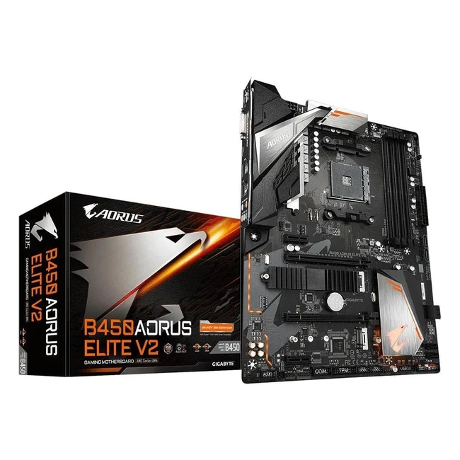 Placa Base Gigabyte B450 Aorus Elite V2 AM4 DDR4 128GB DVI HDMI GBLAN SATA ATX