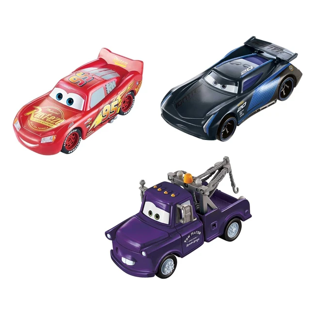 Disney Cars GPB03 - Pack of 3 Color Changing Vehicles - Lightning McQueen, Hook, Bobby Swift