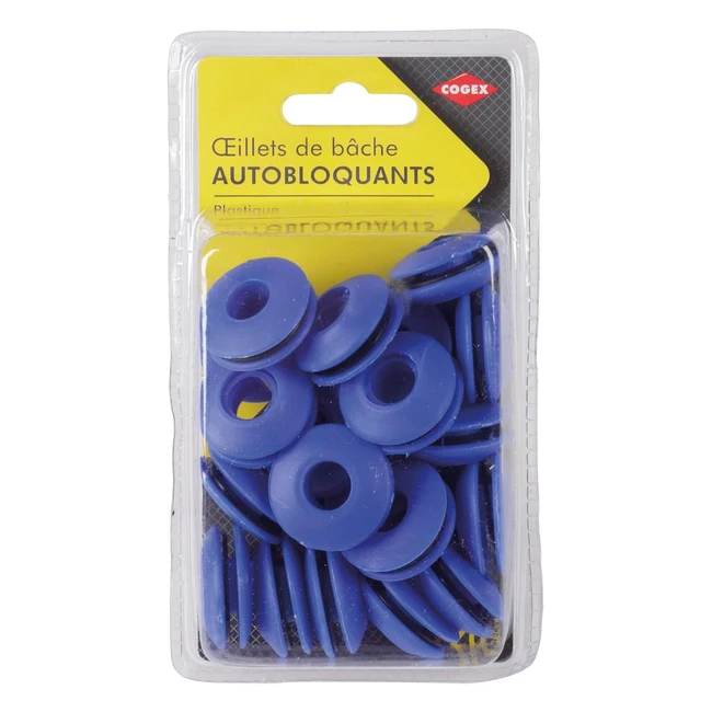 Cogex Bches Bricolage Illets Lot de 20 - Autobloquants Autoperforant - Diamtre 10mm