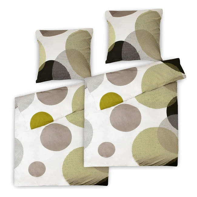 Beautissu Renforc Bettwsche Bezug 2er Set 155x220 cm Nela - 100% Baumwolle