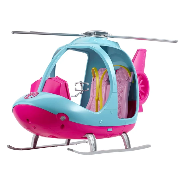 Barbie Fwy29 Reisehubschrauber für zwei Puppen von Barbie Dreamhouse Adventures Puppen und Puppenzubehör Spielzeug ab 3 Jahren