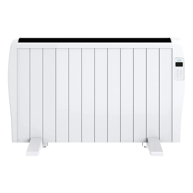 Cecotec Flachheizkörper Ready Warm 2500 - 2000 W, 12 Rippen, WiFi, LED, Fernbedienung, Timer, Temperaturauswahl