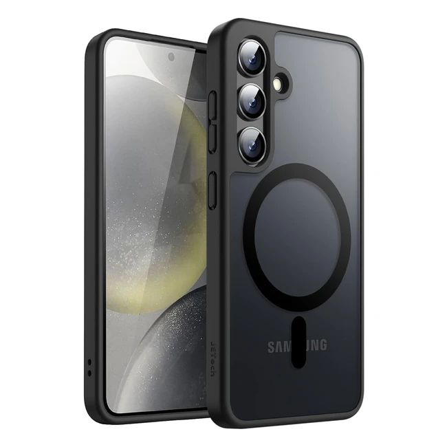 Cover Magnetica Samsung Galaxy S24 5G Magsafe Traslucida Nero
