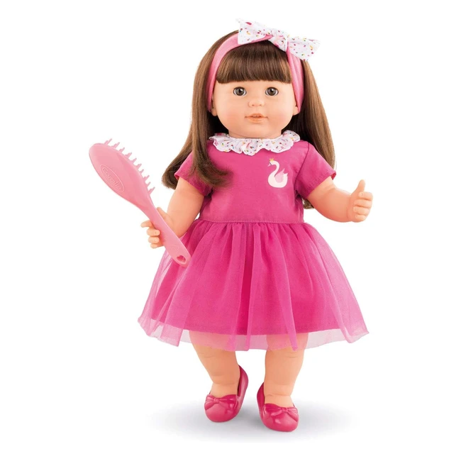 Corolle Bambola Alice 9000130220 3 Anni CM 36 - Spazzola Inclusa - Morbida e Profumata