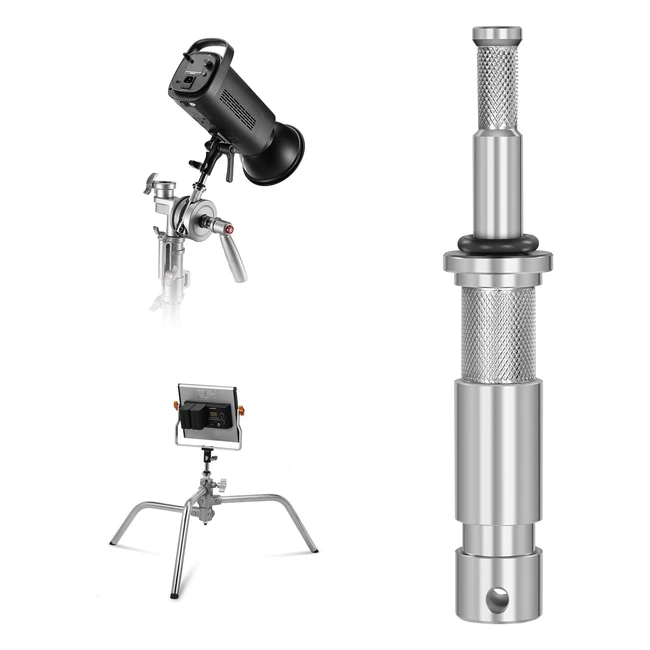 Adaptador Neewer Junior a Baby Pasador Macho 11828mm a 5816mm Soporte C Stand Resistente UA027