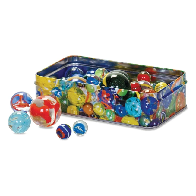 Boîte Métallique Décorée Tobar 15237 avec 60 Billes Assorties