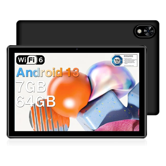 Doogee U9 Tablet 10 Zoll 7 GB RAM 64 GB ROM 1TB TF WiFi 6 Android 13 5060 mAh HD IPS Dual Kamera TV Augenschutz Bluetooth 5.0 OTG Typ C 3,5 mm Kopfhöreranschluss Kinder 2023