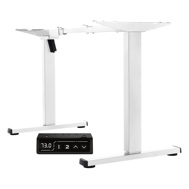 Flamaker Elektrischer Hhenverstellbarer Schreibtisch - 2fach Teleskop, Memory-Steuerung, Wei