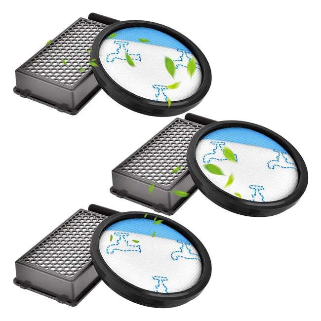 Filtros HEPA Rowenta Compact Power Cyclonic - Juego de 3 - RO3731EA RO3753EA RO3786EA