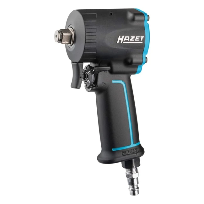 Llave de Impacto Aire Comprimido HAZET 9012M1 Extra Corta 80mm Par de Apriete 1200Nm