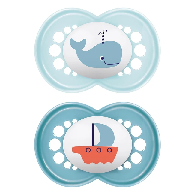 MAM Original Ciuccio Set 2 Succhietti 16 Mesi SkinSoft Silicone Verde