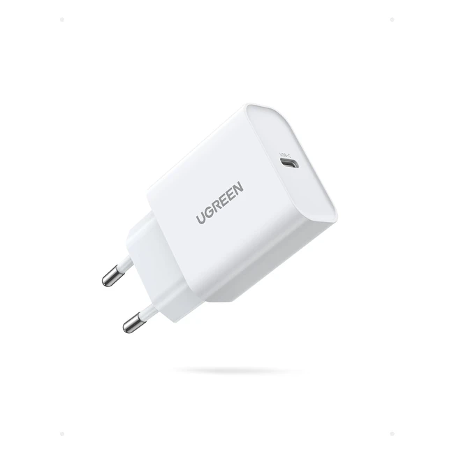 Cargador rápido Ugreen 20W USB-C para iPhone 15 Pro Max 14 Pro Max 13 12 iPad Pro Galaxy S23 S22 S21 S20 Xiaomi Mi 11 Pixel 7 Pro6A