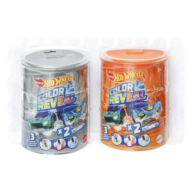 Coffret Color Reveal Hot Wheels 2 Vhicules Surprises HGP84