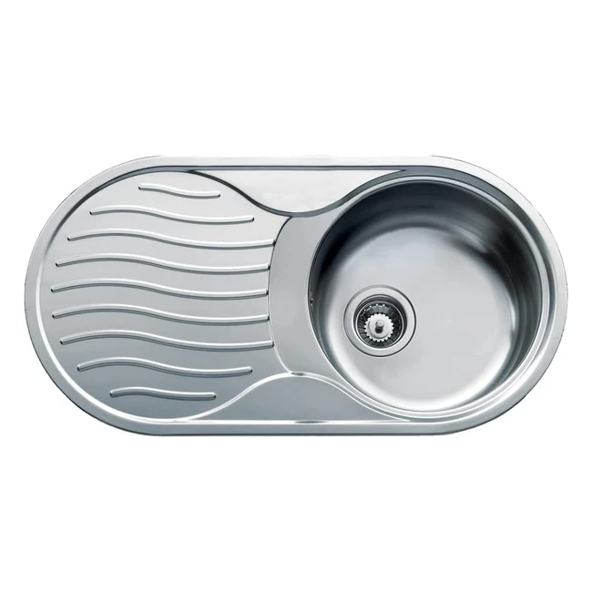 Fregadero Circular Teka DR80 1C 1E - 45 cm - Izquierda - Encastrado - Diseño Práctico