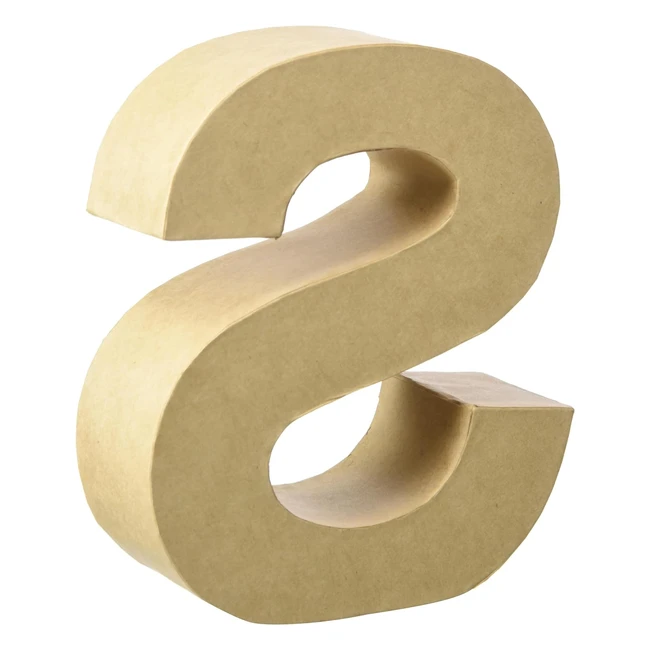 Letra de cartón Glorex GmbH Número y Carácter - Decoración y Estabilidad