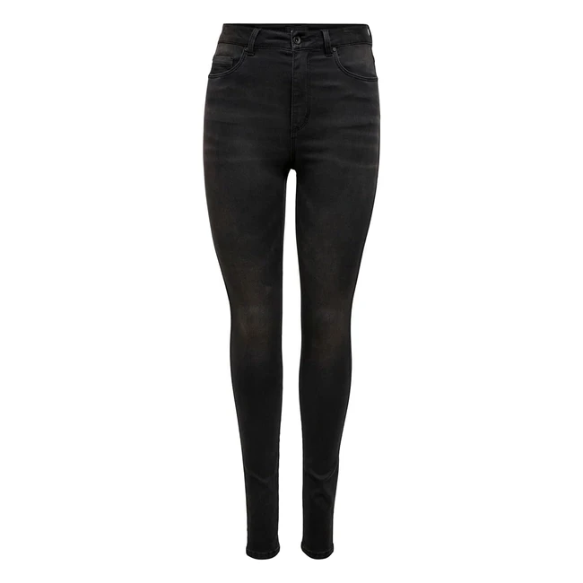 Jeans negros Only Onlroyal Life HW SK DNM BJ13963 Noos para mujeres - Talla 34