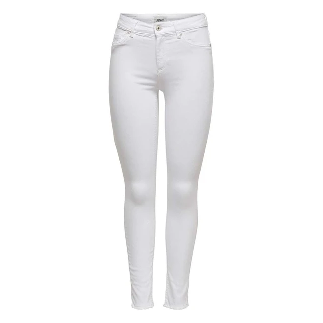 Jean femme blanc skinny Only Onlblush REA1467 - Taille L 32L