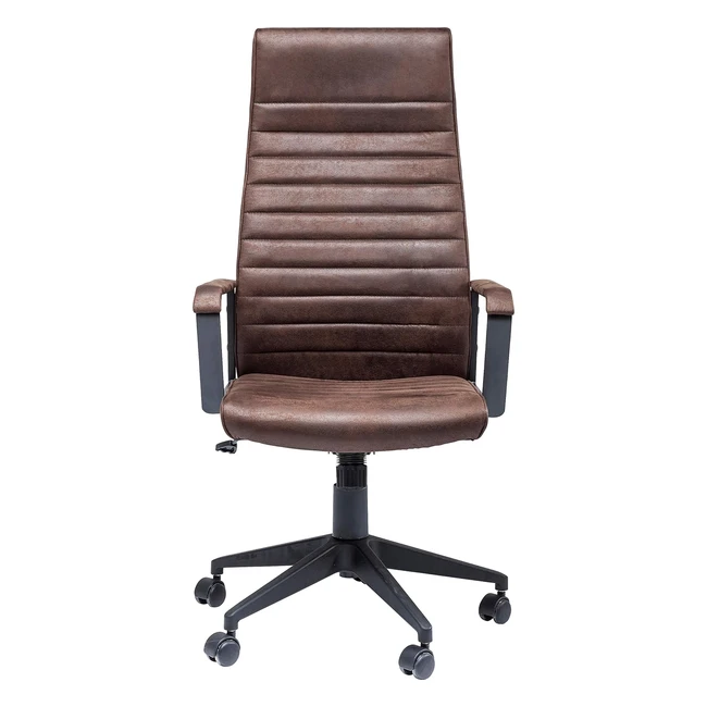 Kare Design Labora Bürostuhl moderner Designer mit Armlehnen Gaslift höhenverstellbarer Schreibtischstuhl mit hoher Rückenlehne Gaming Chair