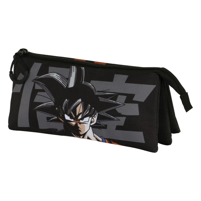 Estuche Portatodo Dragon Ball Legend Triple Fan 20 Negro 23 x 11 cm