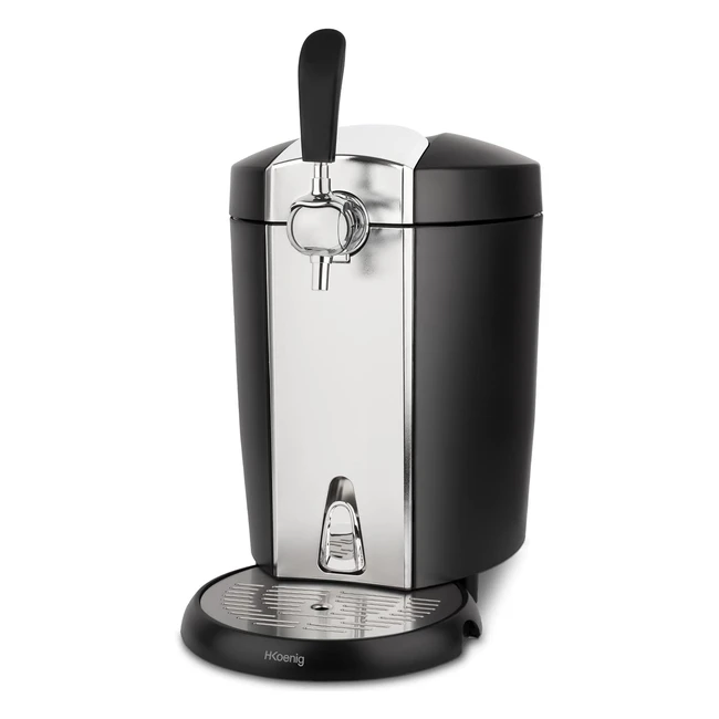 Dispensador de Cerveza H.Koenig BW1778 - 65W - Negro - 5L - Temperatura 3-6°C