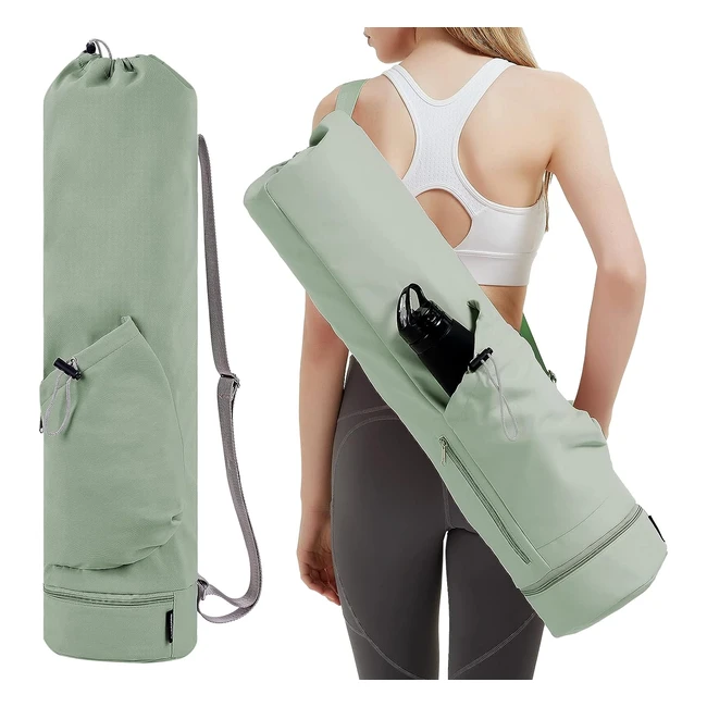 Bolsa de Yoga Sportsnew - Resistente - Compartimento Húmedo - Bolsillo Lateral con Cremallera