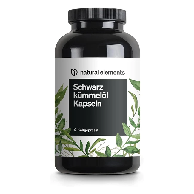 Original Schwarzkümmelöl Nigella Sativa 400 Kapseln 6 Monate Vorrat 1000 mg Tagesdosis Ägyptisches Schwarzkümmelöl kaltgepresst natürlich hergestellt in Deutschland und laborgetestet