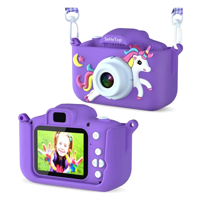 Cámara Infantil HD 1080p Sehetop - Fotos y Videos Nitidos - Regalo Cumpleaños - Tarjeta SD 32GB