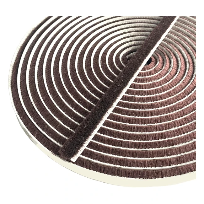 Guarnizione a spazzola autoadesiva 10m x 9mm x 5mm - Zhensflourish