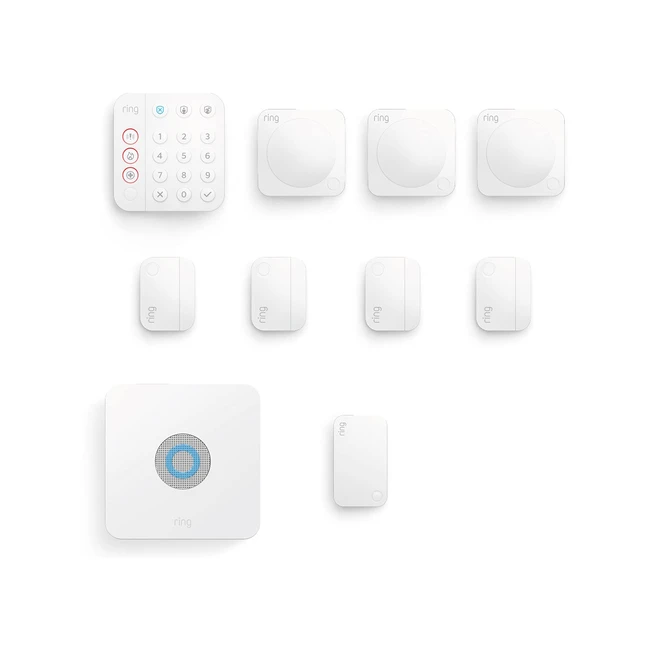 Kit de Ring Alarm Sistema de Seguridad para el Hogar con Alarma y Vigilancia Asistida - Sin Compromisos