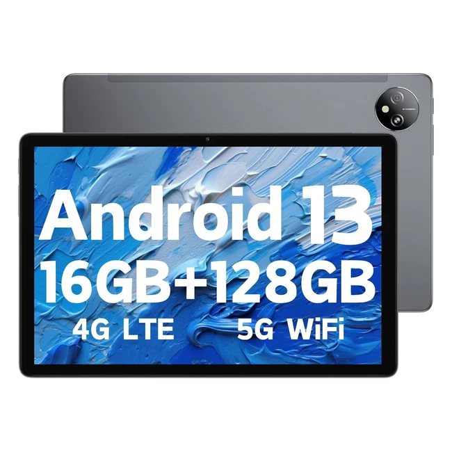 Tableta Blackview 10 Pulgadas Android 13 Tab80 16GB RAM128GB ROM1TB TF 4G LTE5G WiFi Tablet 7680mAh 13MP8MP