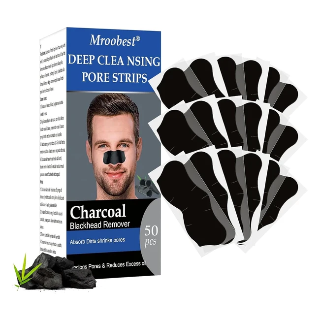 50 pezzi cerotti punti neri per il naso e viso - Rimuovono olio e punti neri