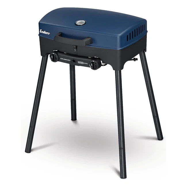 Enders Explorer Next Gasgrill blau 2x 2,2 kW Aluminiumgehäuse