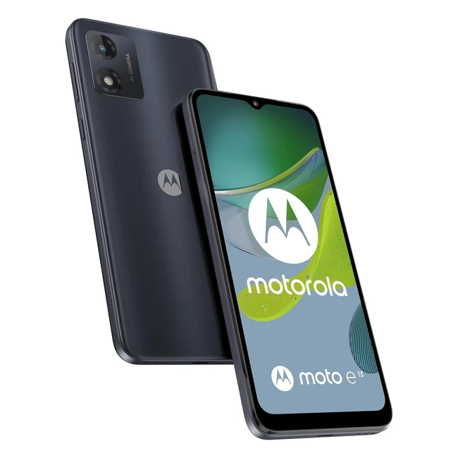Motorola E13 Smartphone 128GB Nero Batteria 5000mAh Dolby Atmos Stereo Speakers