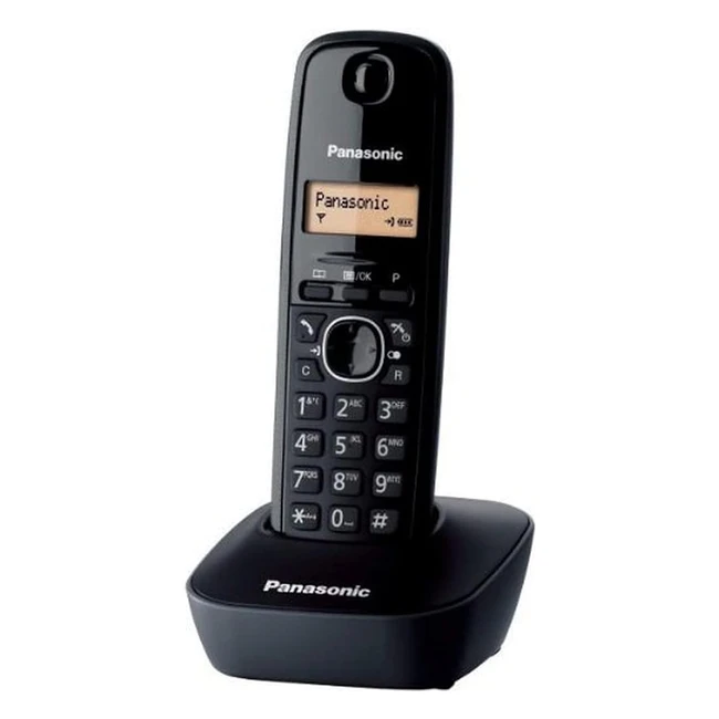 Tlphone sans fil Panasonic KXTG1611FRH - Batterie longue dure LCD - Rpondeur - Gris anthracite