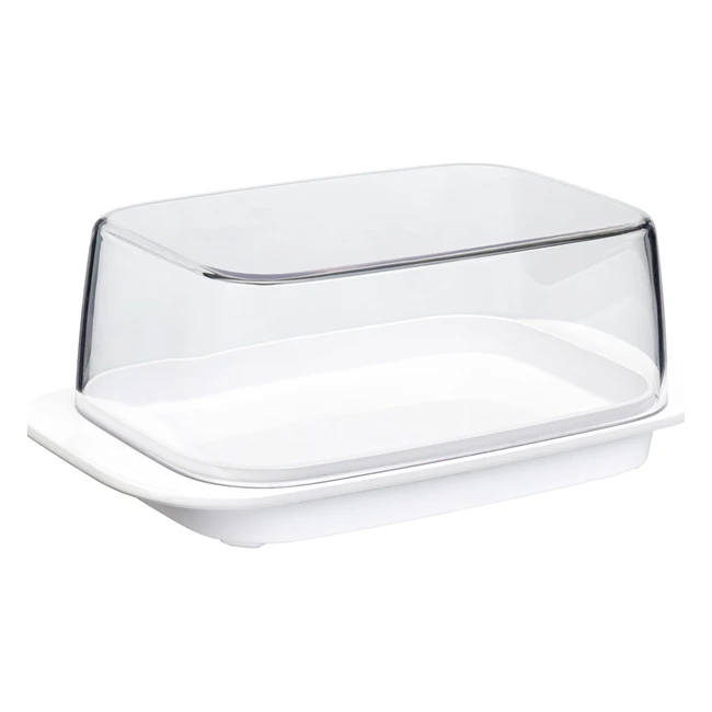 Burriera Mepal Flotta di Burro Bianco - Conservazione 250g - Coperchio Trasparente