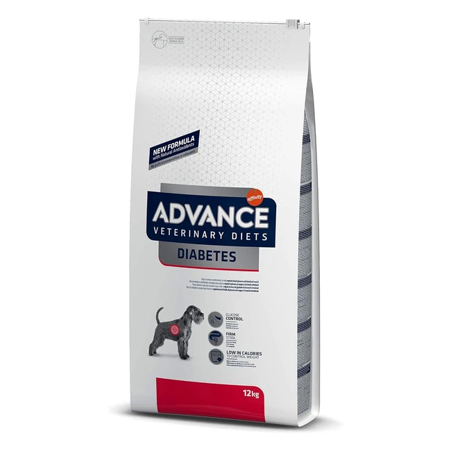 Advance Veterinary Diets Diabetes Colitis 12kg - Cibo per cani con antiossidanti naturali e fibra solubile
