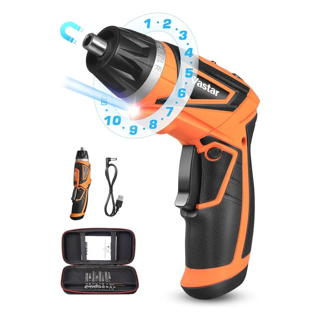 Vastar Visseuse Sans Fil 42V Tournevis Electrique 3Nm + Batterie 15Ah