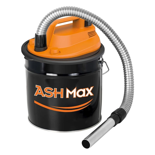 Aspirador de Cenizas Ribimex Hepa Ashmax Negro 18L Acero Filtro Lavable