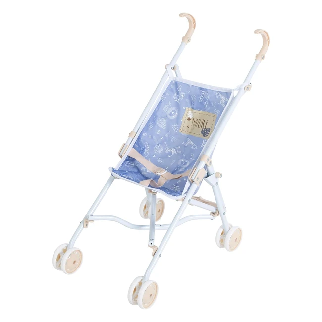 Silla Plegable Bebé Azul Colorbaby 44923 - Ideal para Muñecas - 25x40x55 cm