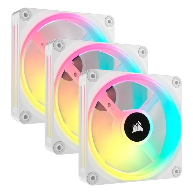 Corsair iCUE Link QX120 RGB Ventiladores Triple Kit Blanco