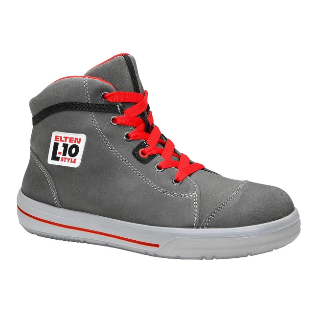 Elten Sicherheitsschuhe Vintage Mid ESD S3 Herren Leder Stahlkappe Grau Größe 47