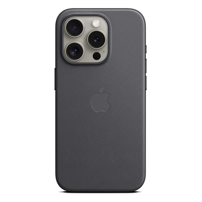 Funda de Trenzado Fino con MagSafe para iPhone 15 Pro - Negro